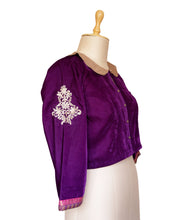 Load image into Gallery viewer, Purple Zari Ziba Blouse