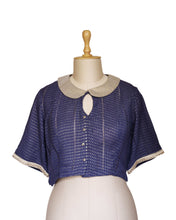 Load image into Gallery viewer, Navy Nazaakat Blouse