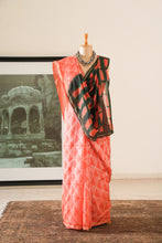 Load image into Gallery viewer, Black and Red Chanderi Saree
