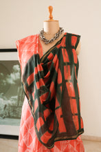 Load image into Gallery viewer, Black and Red Chanderi Saree