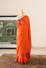 Load image into Gallery viewer, Gulmohar Maheshwari Silk Cotton Saree