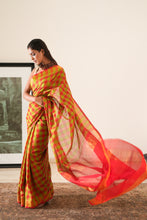 Load image into Gallery viewer, Festive Fusion Silk Cotton Saree