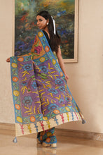 Load image into Gallery viewer, Royal Orchid Pen Kalamkari Saree