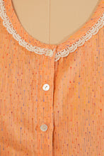 Load image into Gallery viewer, Peach Blossom Linen Saree