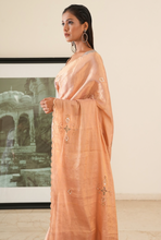 Load image into Gallery viewer, Blush Pink Chanderi Saree