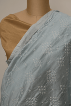 Load image into Gallery viewer, Ice Blue Bandhini Chanderi Saree