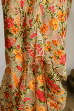 Load image into Gallery viewer, 3D Orange Silk Organza Saree