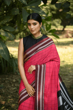 Load image into Gallery viewer, Pink and Black Ilkal Saree