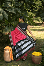 Load image into Gallery viewer, Pink and Black Ilkal Saree