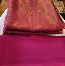 Load image into Gallery viewer, Fuschia Pink Satin Georgette Saree