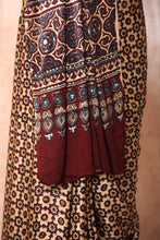 Load image into Gallery viewer, Sadyaskālīna Modal Silk Ajrakh Saree