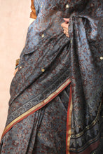 Load image into Gallery viewer, Bagru Cotton Silk Saree