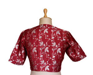 Maroon Silk Blouse