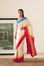 Load image into Gallery viewer, Pearl Elegance Ganga Jamuna Saree
