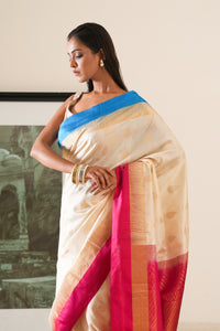 Pearl Elegance Ganga Jamuna Saree