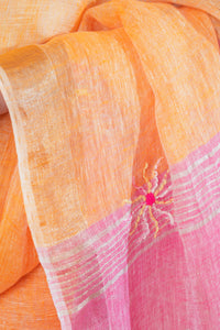 Orange and Strawberry Popsicle Saree