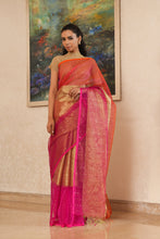 Load image into Gallery viewer, Sunset Silk on Silk  Saree
