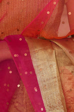 Load image into Gallery viewer, Sunset Silk on Silk  Saree
