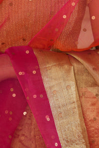 Sunset Silk on Silk  Saree