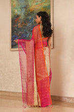 Load image into Gallery viewer, Sunset Silk on Silk  Saree
