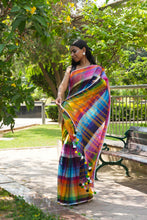 Load image into Gallery viewer, Multicolored Mulmul Saree
