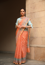 Load image into Gallery viewer, Coral Kota Silk Saree
