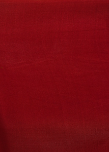 Pleated Cherry Red Lycra Silk Saree