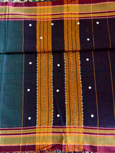 Load image into Gallery viewer, Peacock Blue Ilkal Saree
