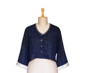 Midnight Blue Blouse