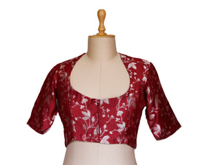 Maroon Silk Blouse