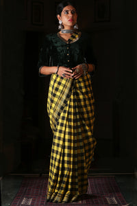 Manipura Checkered Ilkal Saree