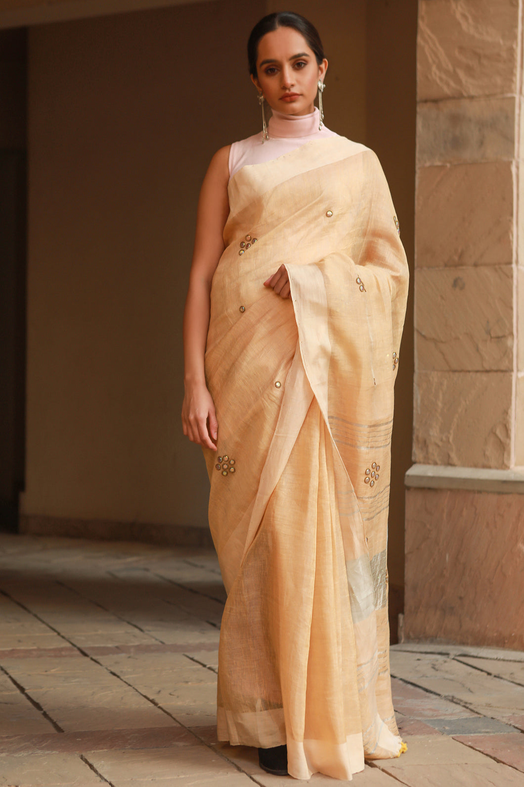 Sāttvika Tissue Tussar Saree