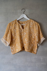 Caramel Fringed Blouse