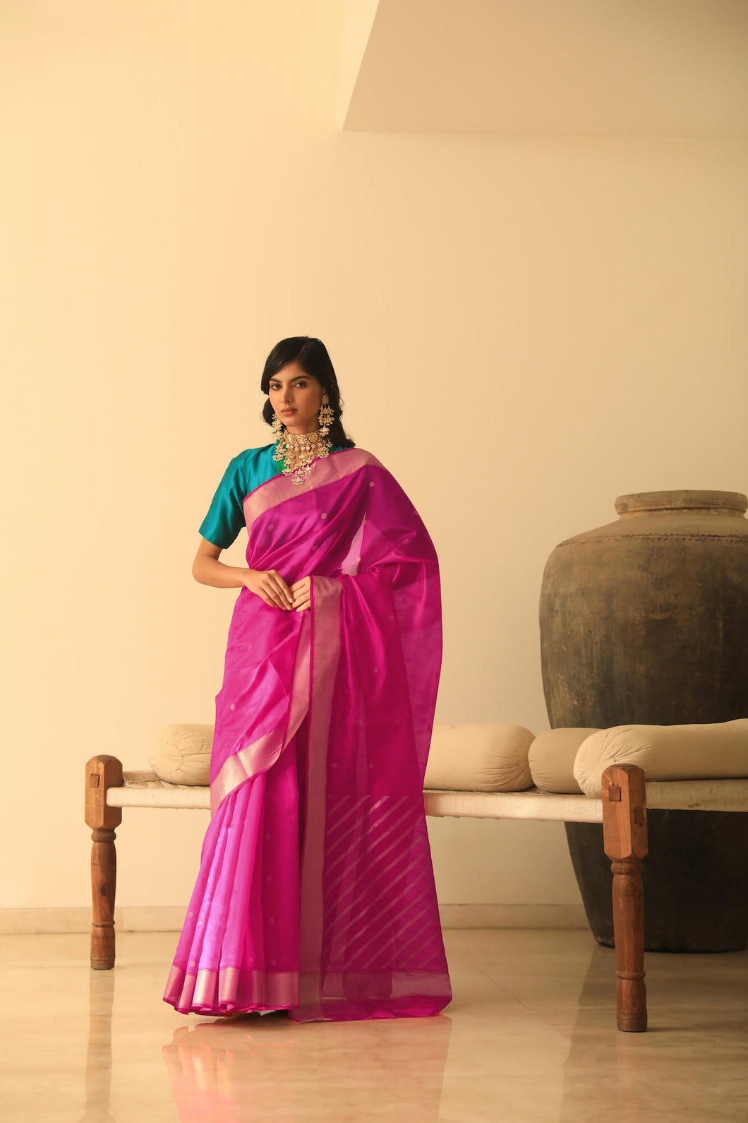 Gulaab Chanderi Saree