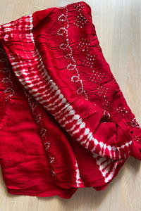 Akashavarna Shibori Saree