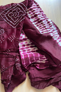 Akashavarna Shibori Saree