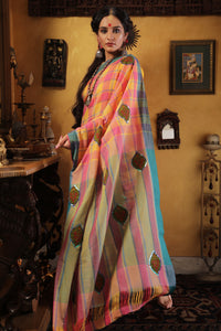 Tejovat Cotton Maheshwari Saree