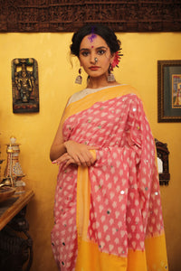 Hariśrī Cotton Ikat Saree