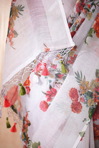 Japāpīḍa Floral Printed Saree